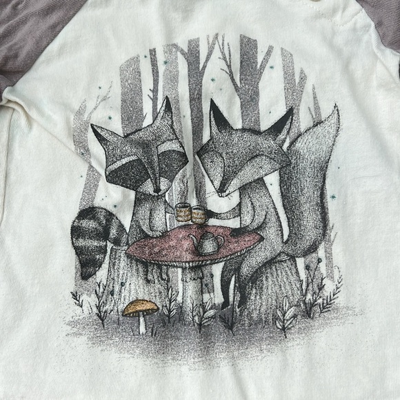 BabyGap Fox Forest Baseball Tshirt - Picture 3 of 6